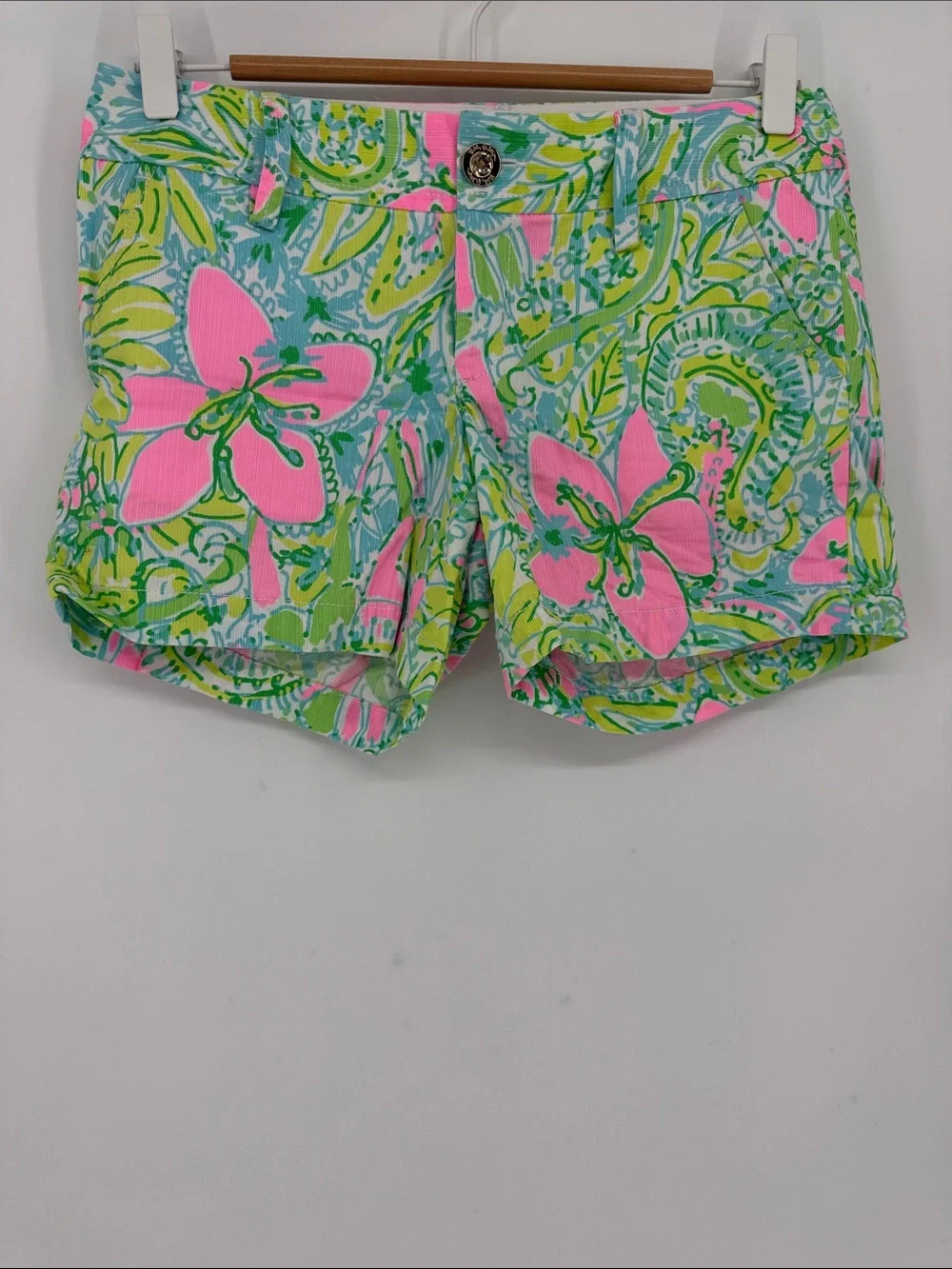 Lilly Pulitzer Callahan Shorts Floral Tropical Print Size 0